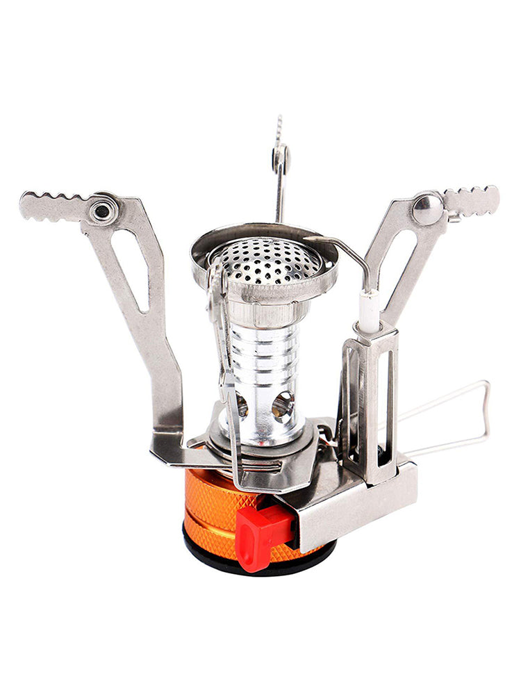 Camping Integrated Mini-Stove With Electronic Ignition Travel With a Portable Stove