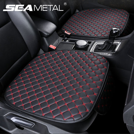 Car Seat Cover Set Universal Leather Car Seat Covers Protection Auto Seats Cushion Pad Mats Chair Protector Interior Accessories