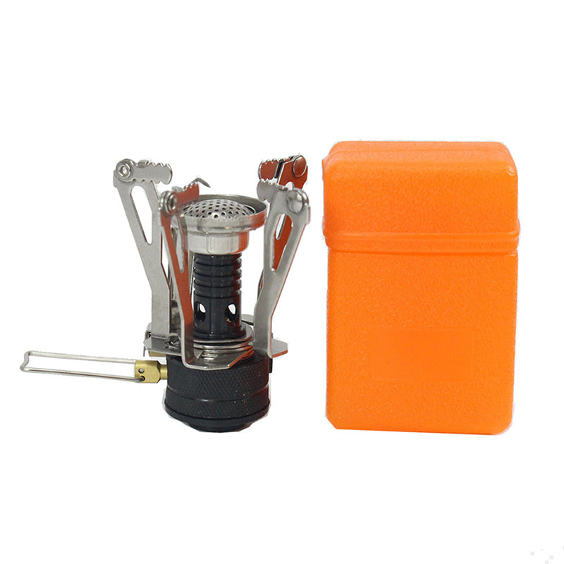 Camping Integrated Mini-Stove With Electronic Ignition Travel With a Portable Stove