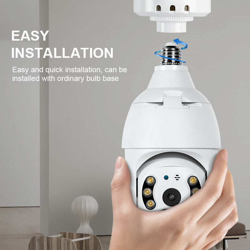 Tuya Smart Wide Voltage 110V-220V Wifi Ball Machine Indoor Lamp Head Surveillance Camera