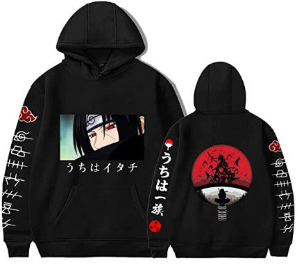 Naruto Uchiha Itachi Pullover Hoodie with Plush Spring and Autumn Coat Sweater