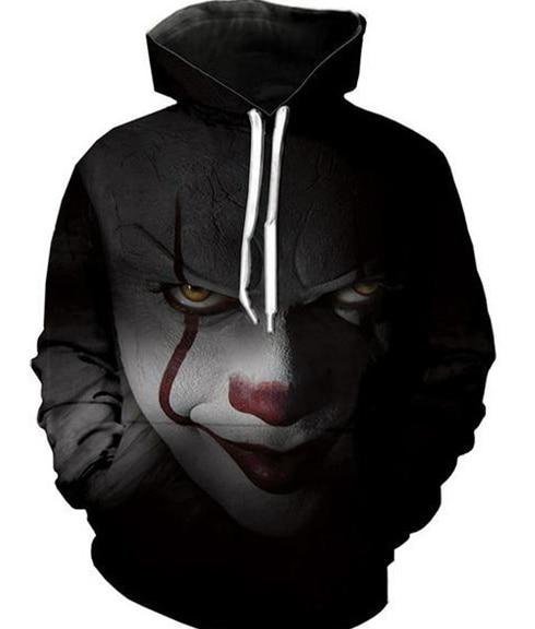 IT Pennywise Clown Stephen King Movie Hoodie Sweatshirt