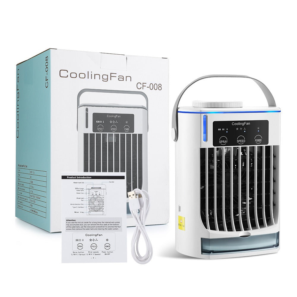 Air cooler Air conditioning fan Small mobile air conditioner Household humidification spray cooling fan