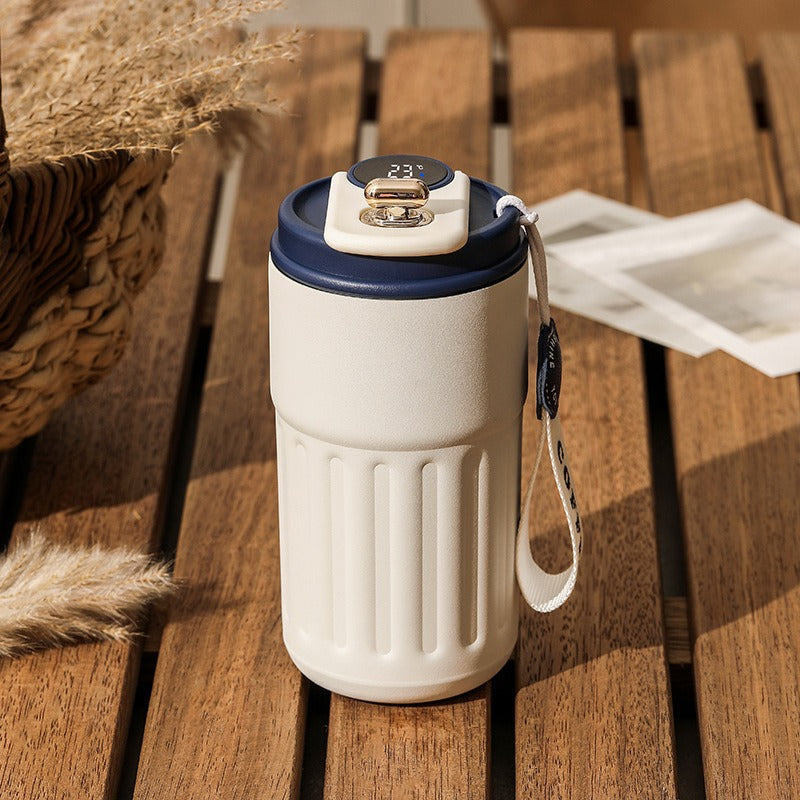 New coffee cup 316 stainless steel thermos cup high value men and women double layer water cup portable accompanying cup