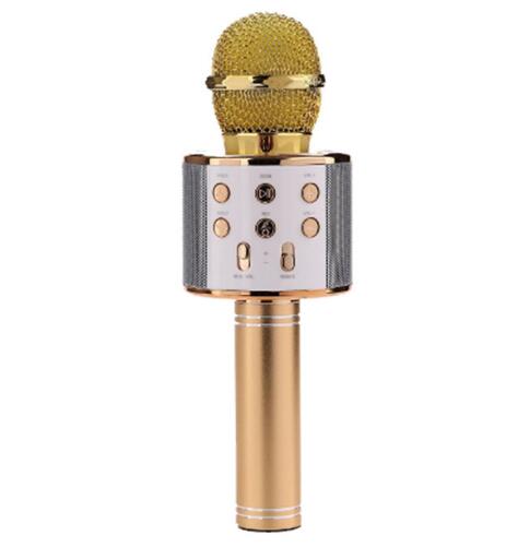 WS-858 Wireless Bluetooth Karaoke Handheld Microphone USB KTV Player Bluetooth Mic Speaker Record Music Microphones