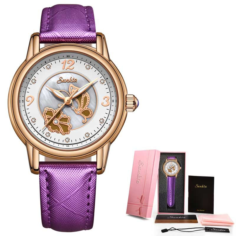 Lige High Quality Ceramic Watch Ladies Watch Exquisite Waterproof Watch