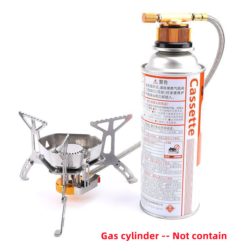 Outdoor Stainless Steel With Electronic Lighter Camping Windproof Stove Split Gas Stove Portable Picnic Stove Cooker