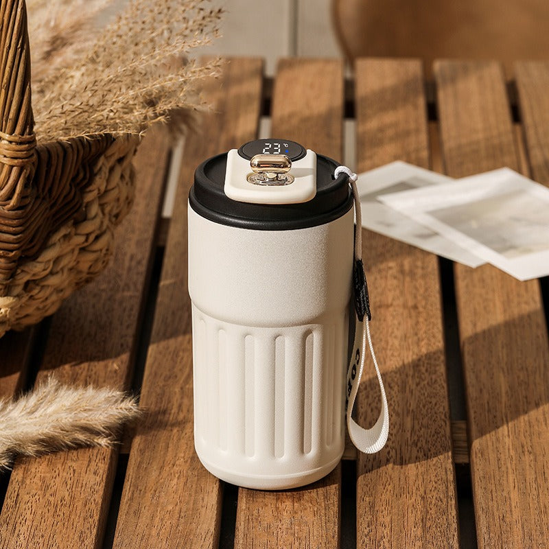 New coffee cup 316 stainless steel thermos cup high value men and women double layer water cup portable accompanying cup