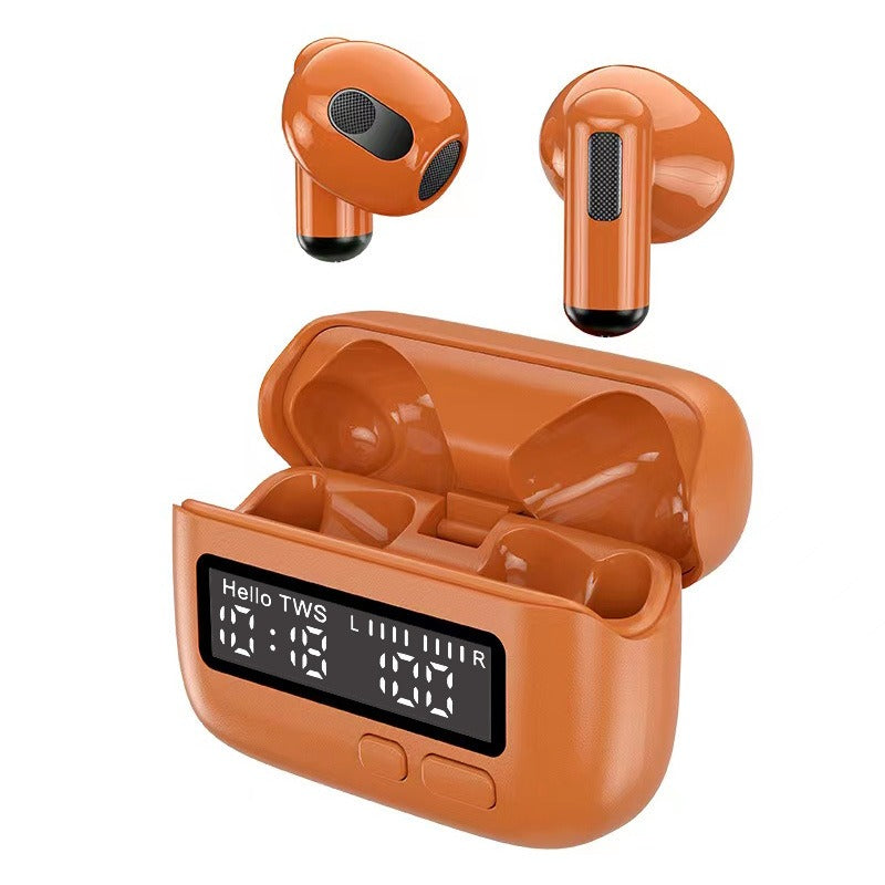 Portable creative clock wireless Bluetooth Earphones semi in ear touch gaming esports ultra long range Headphones