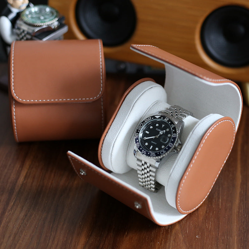 Watch Box Single Portable Watch Box High-End Storage Box Single Watch Drop-Proof Watch Packaging Mechanical Watch Bag Portable