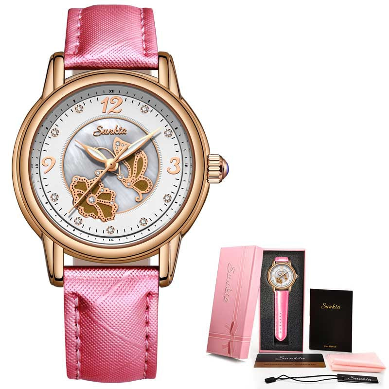 Lige High Quality Ceramic Watch Ladies Watch Exquisite Waterproof Watch