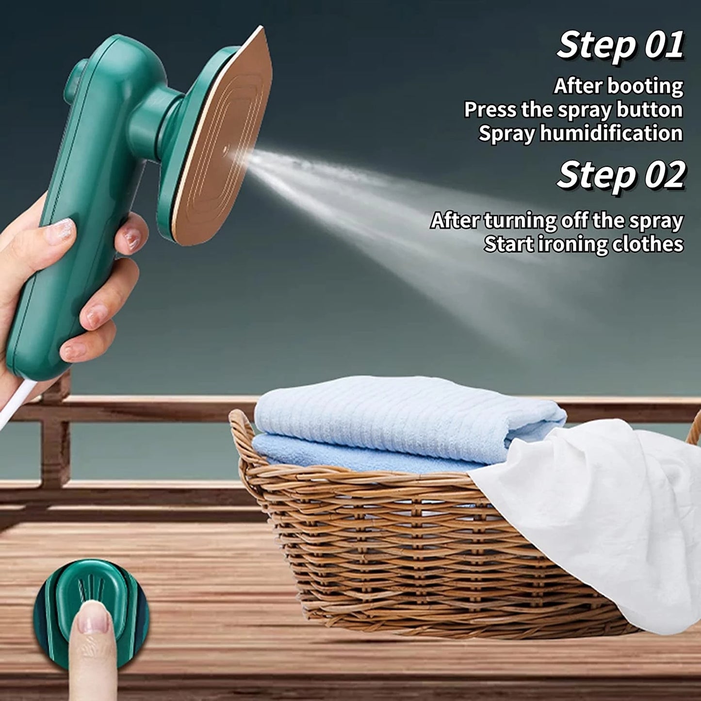 New Handheld Ironing Machine Portable Household Mini Steam Iron Hanging Iron Electromechanical Iron