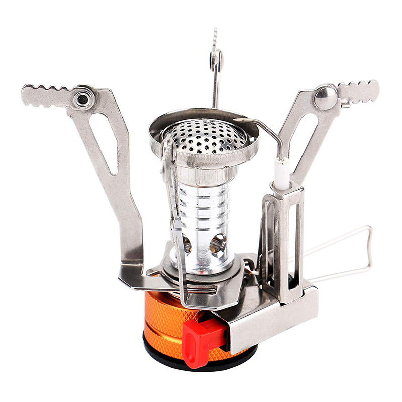 Camping Integrated Mini-Stove With Electronic Ignition Travel With a Portable Stove