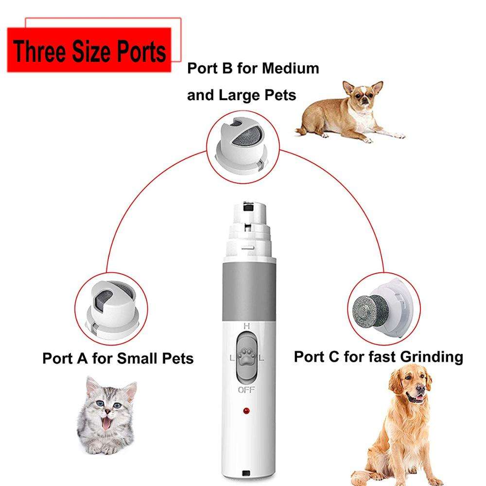 New Rechargeable Pet Nail Clipper Dog Nail Grinder Pet Clipper Cat Dog Nail Clipper Electric Pet Nail Grinder