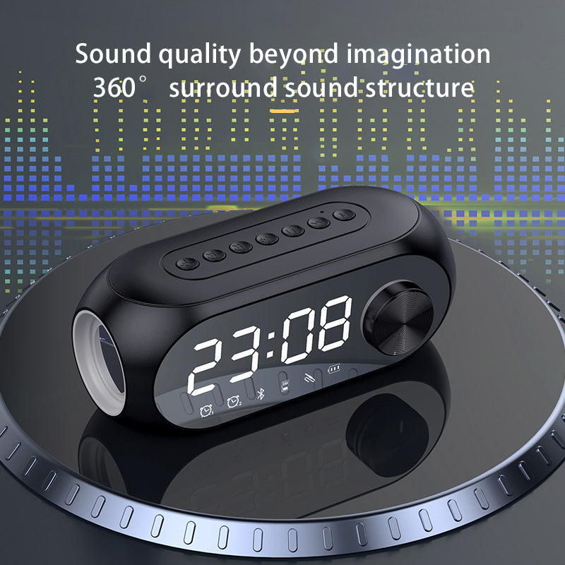 Wireless Bluetooth Speaker S8 Subwoofer RGB Student Network Red Clock Alarm Clock Bluetooth Audio Phone Computer Universal