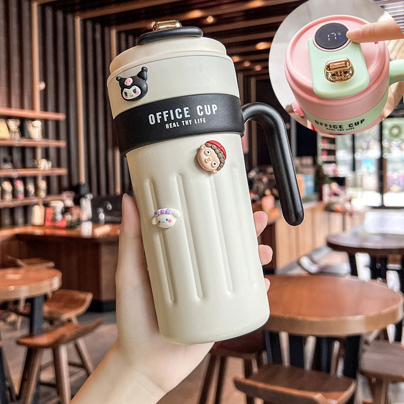 New coffee cup 316 stainless steel thermos cup high value men and women double layer water cup portable accompanying cup