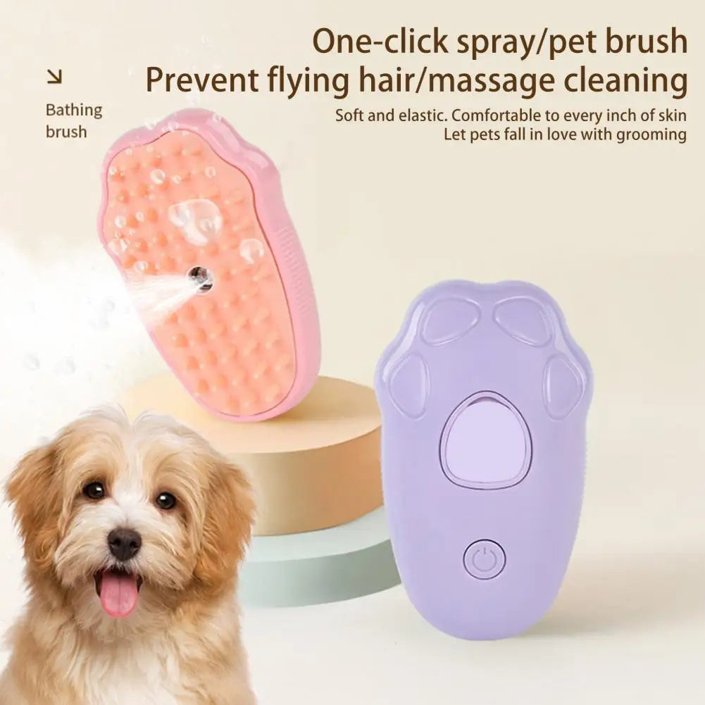 Cartoon Design Pet Brush Electric Cat Grooming Brush with Self Feature for Massage Removing Loose Hair 3 1 Steamy Cat Brush Hot