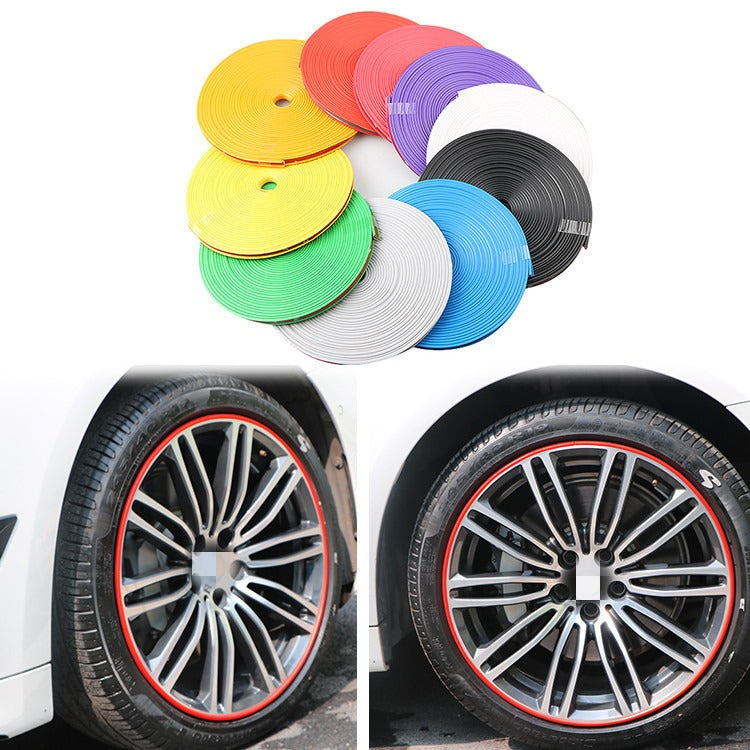 Car wheel hub decorative strip, tire protection ring, anti-collision strip, wheel hub anti-collision strip, decorative line stic