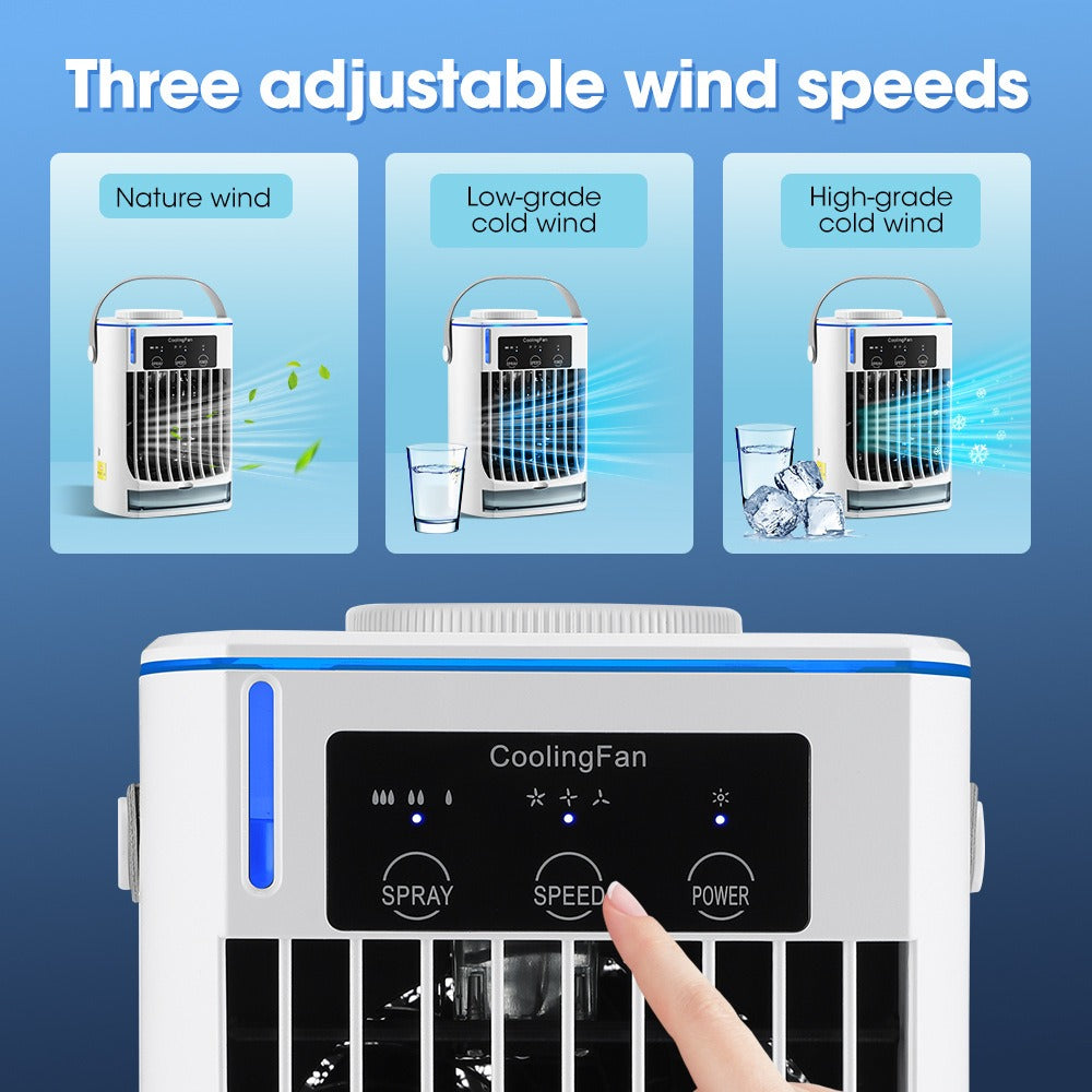 Air cooler Air conditioning fan Small mobile air conditioner Household humidification spray cooling fan