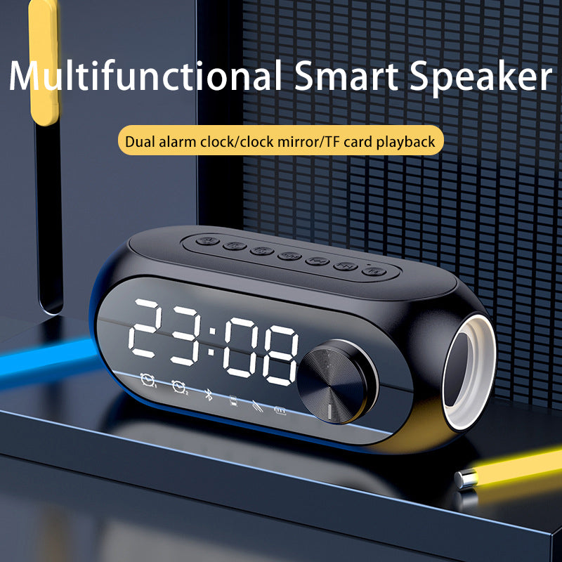 Wireless Bluetooth Speaker S8 Subwoofer RGB Student Network Red Clock Alarm Clock Bluetooth Audio Phone Computer Universal