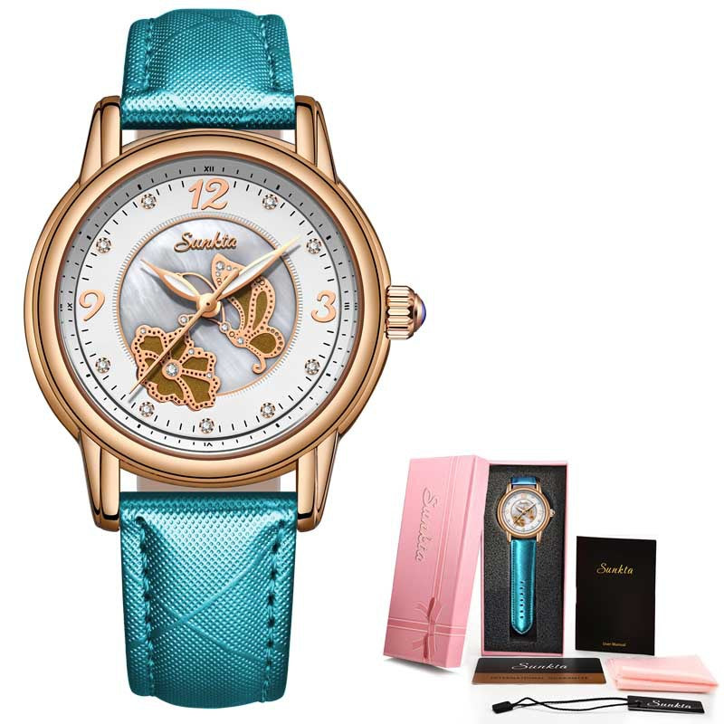 Lige High Quality Ceramic Watch Ladies Watch Exquisite Waterproof Watch