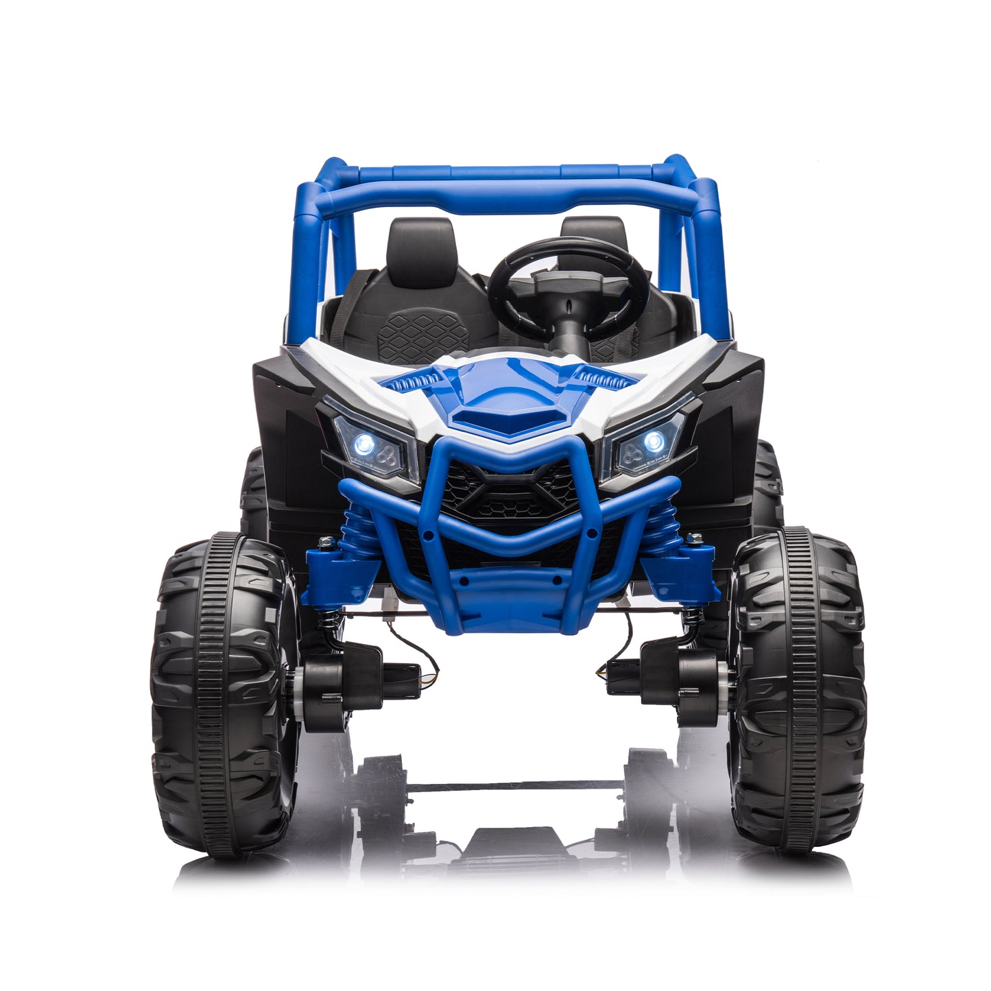 Side by Side 4x4 Ride on Off-Road Truck with Parent Remote Control, Battery Powered Electric Car