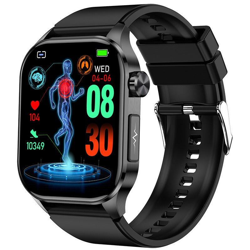 New ET580 smartwatch ECG blood glucose uric acid blood lipids body temperature men's photo and phone call watch