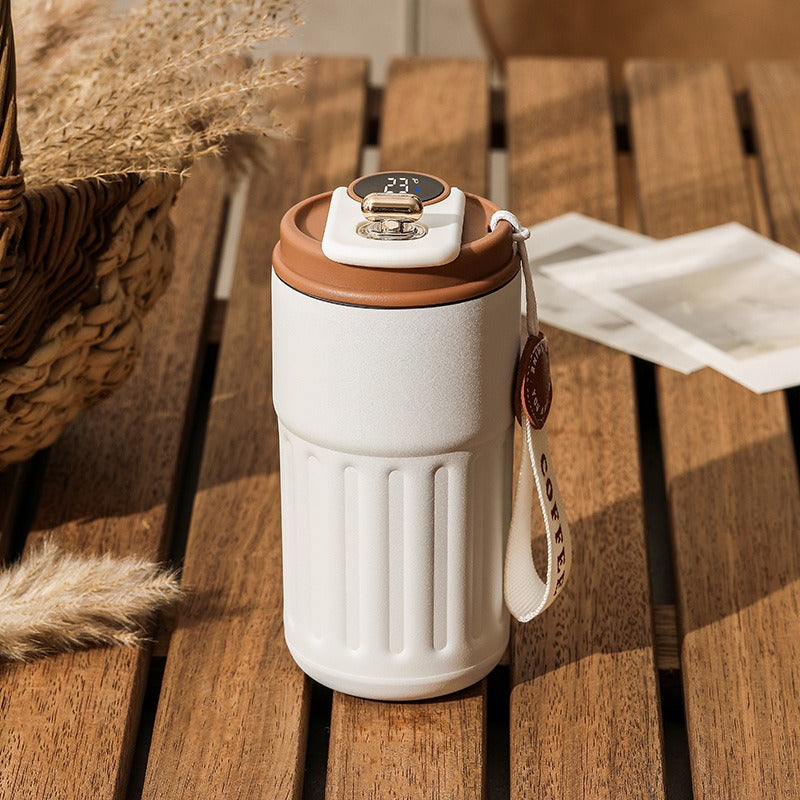 New coffee cup 316 stainless steel thermos cup high value men and women double layer water cup portable accompanying cup