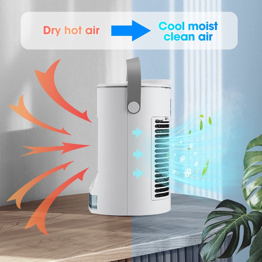 Air cooler Air conditioning fan Small mobile air conditioner Household humidification spray cooling fan