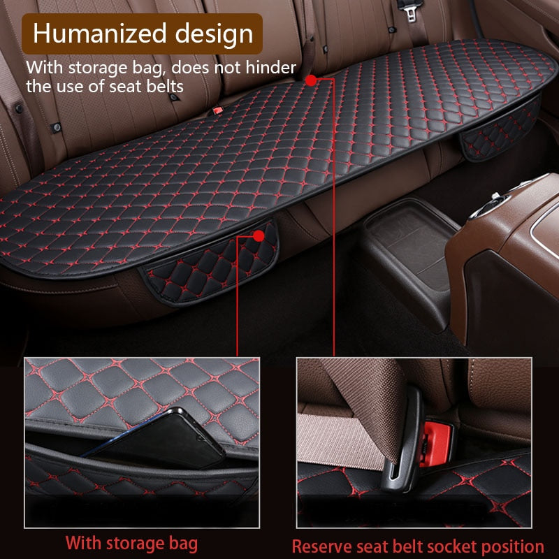 Car Seat Cover Set Universal Leather Car Seat Covers Protection Auto Seats Cushion Pad Mats Chair Protector Interior Accessories