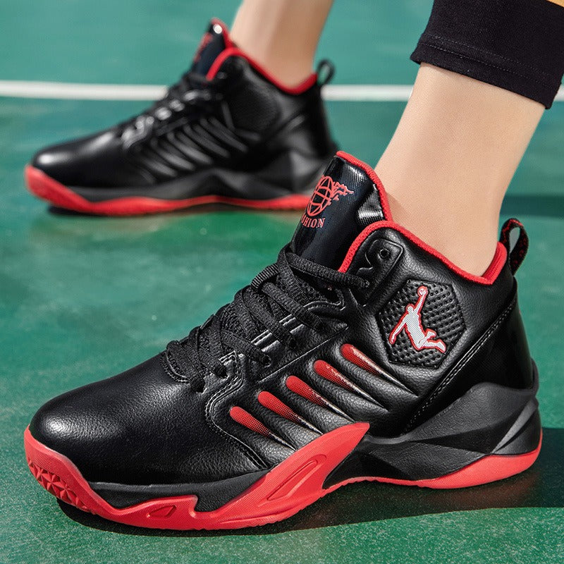 Basketball shoes for men with friction, sound, anti slip, wear-resistant, high top sports shoes for students, venom, and practic