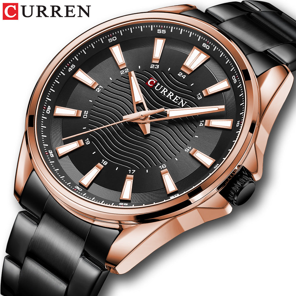 Men's Watch Business Men's Watch Steel Band Watch Quartz Watch