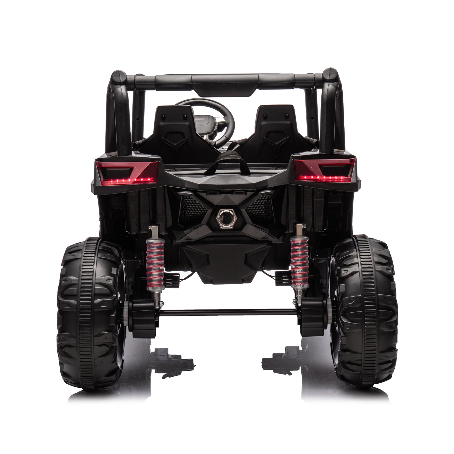 Side by Side 4x4 Ride on Off-Road Truck with Parent Remote Control, Battery Powered Electric Car w/High Low Speed