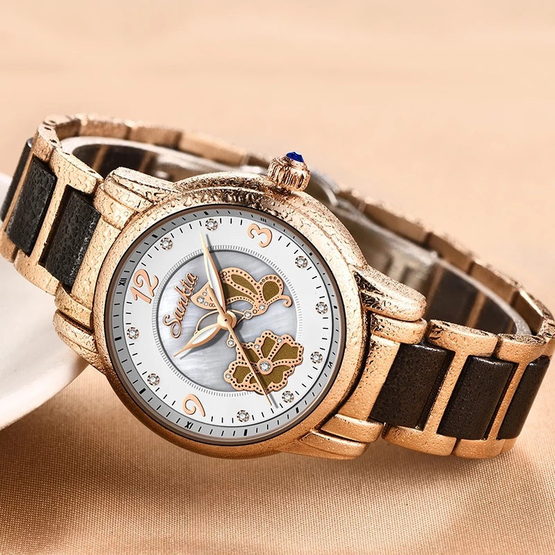 Lige High Quality Ceramic Watch Ladies Watch Exquisite Waterproof Watch