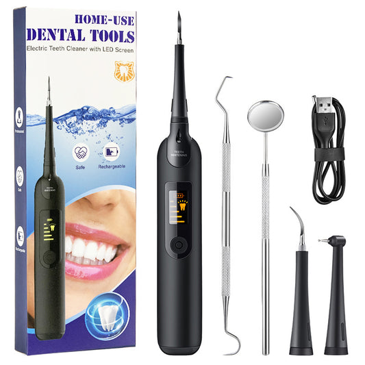 5-Speed Electric Tooth Cleaning Device LED Display Tooth Cleaning Device Set Home Beauty Device To Remove Calculus Tooth Cleaning Device