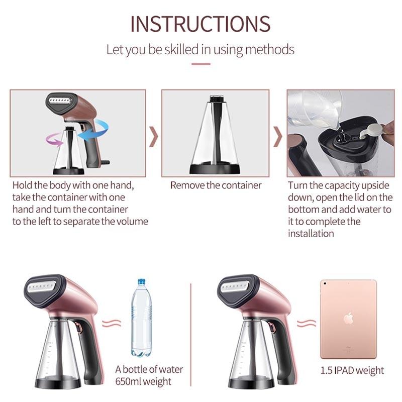 steamer Garment steamer Portable Clothes Iron Steamer Brush