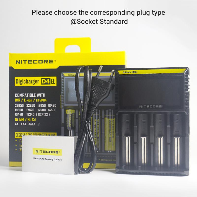 Nitecore LCD D4 Battery Charger