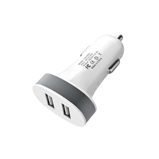 USB Car Charger For Phone 5V 2.1 A Mobile Phone Charger For iPhone Fast USB Charger Adapter